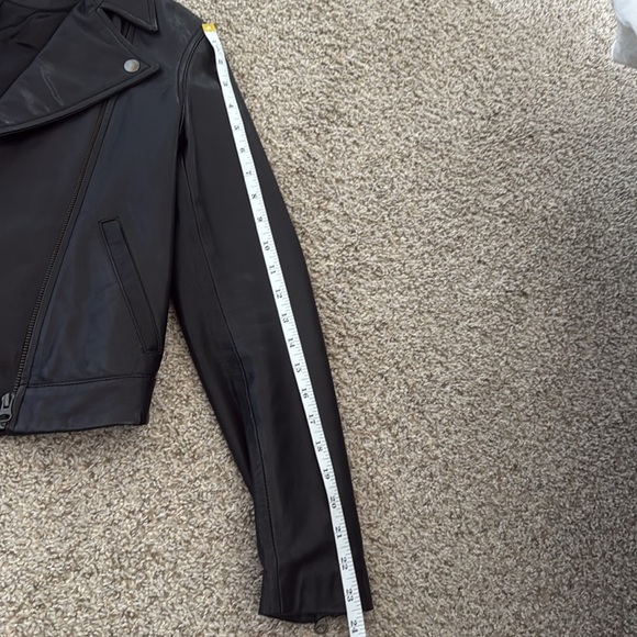 Black Lamb Skin Leather Jacket size XS - Picture 9 of 10